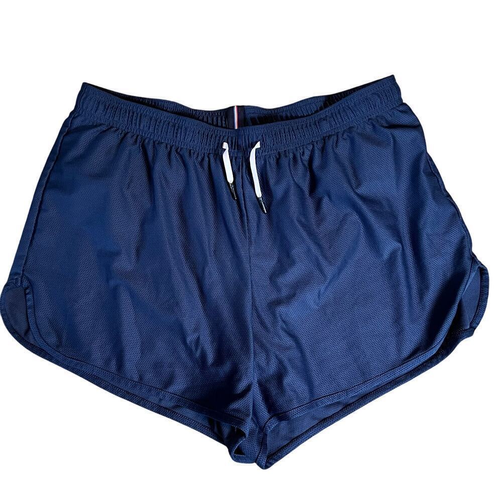 FOURLAPS Pace Athletic Running Shorts. Women's Navy Blue Size Large